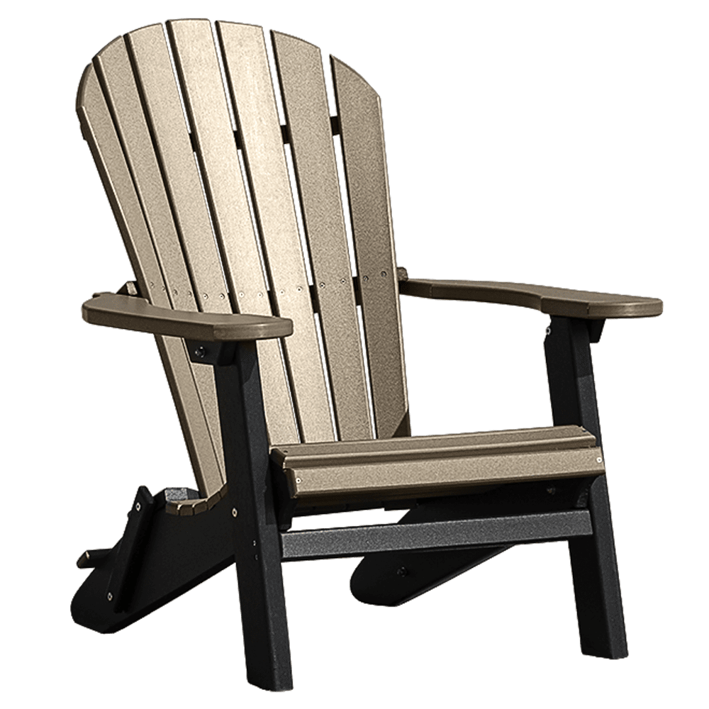Deluxe Folding Adirondack Chair Black Bear Barns
