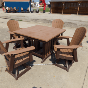5pc Swivel Dining Set
